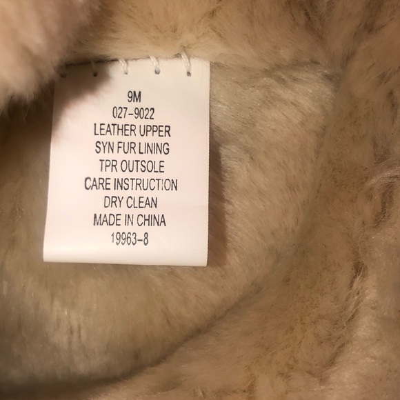 NIB Red Suede Leather Fur Trim Boots 9 - Picture 6 of 6